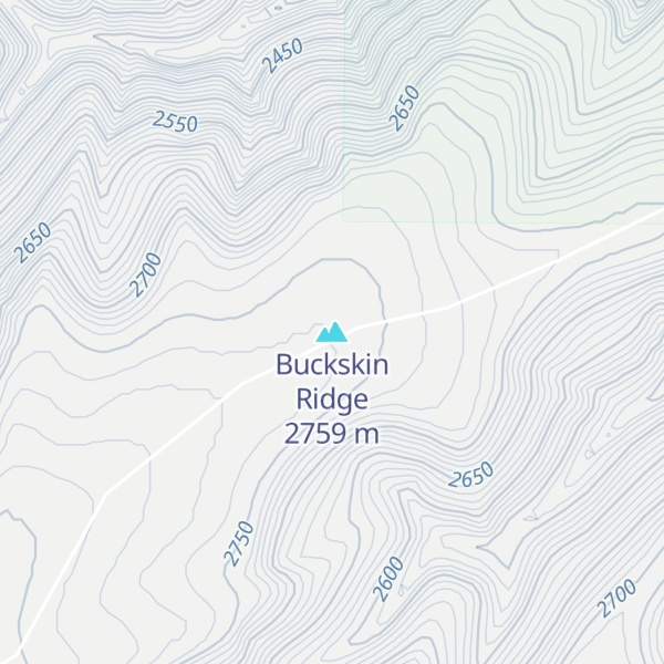 Map of Buckskin Ridge