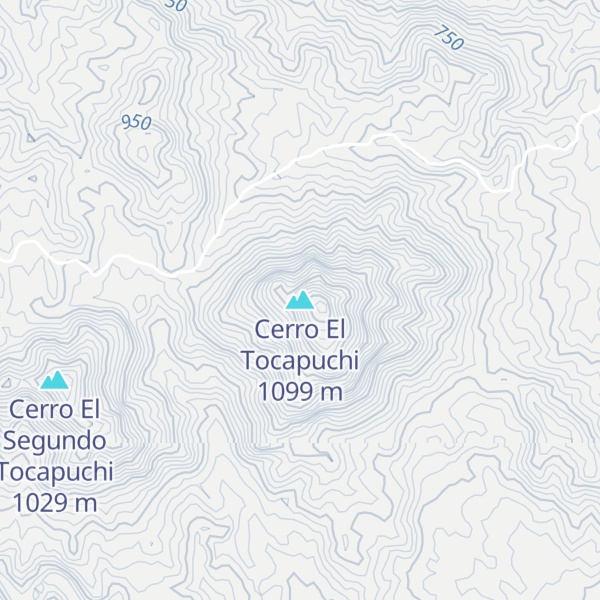 Map of Cerro El Tocapuchi