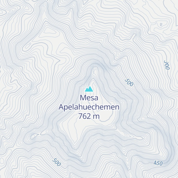 Map of Mesa Apelahuechemen
