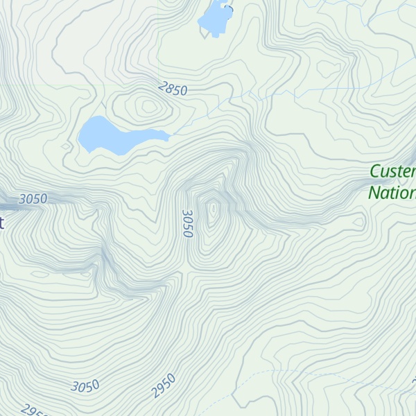 Map of Haystack Peak