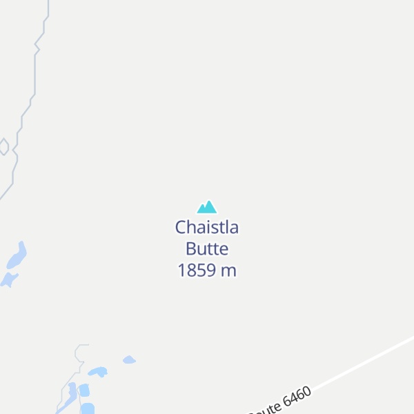 Map of Chaistla Butte