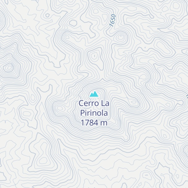 Map of Cerro La Pirinola