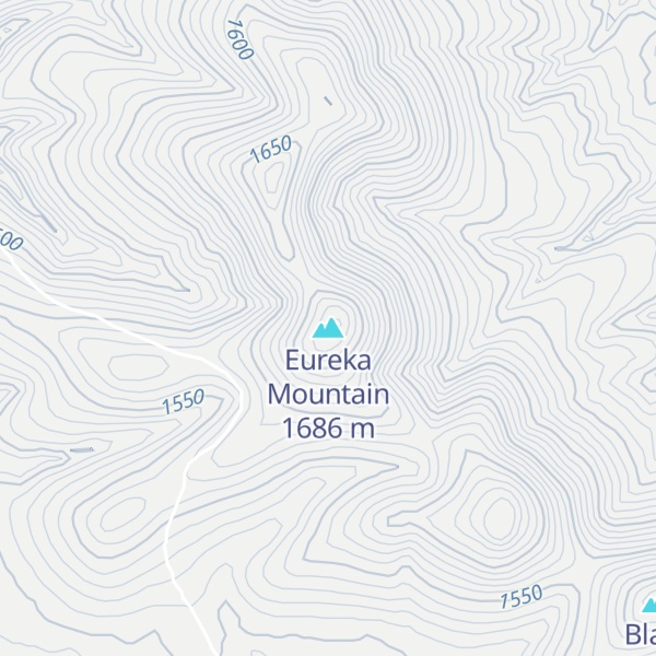 Map of Eureka Mountain