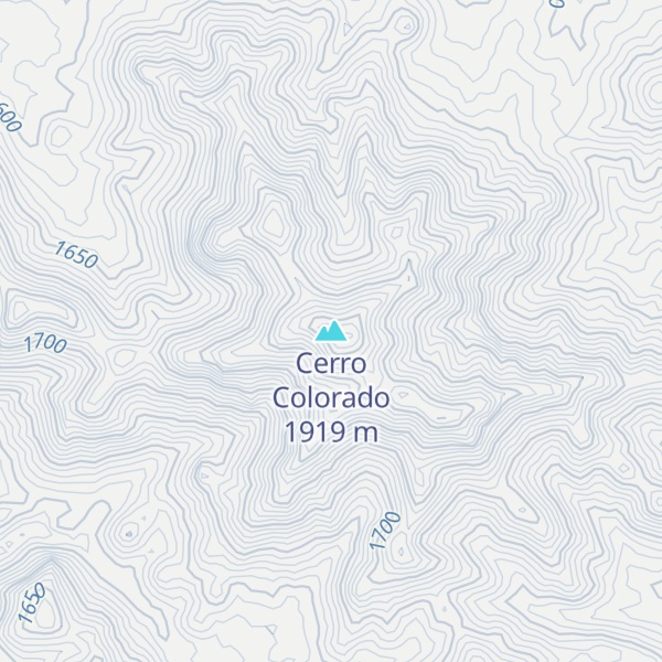 Map of Cerro Colorado