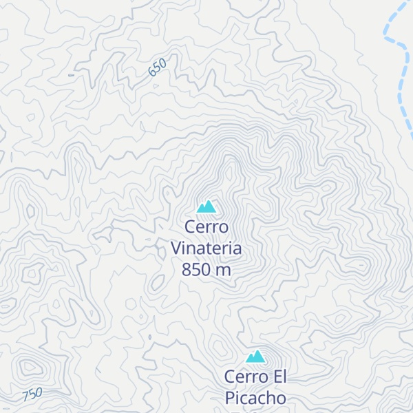 Map of Cerro Vinateria