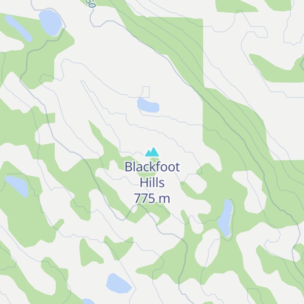 Map of Blackfoot Hills