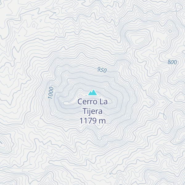 Map of Cerro La Tijera