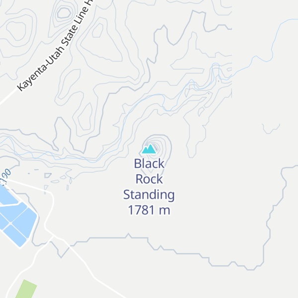 Map of Black Rock Standing