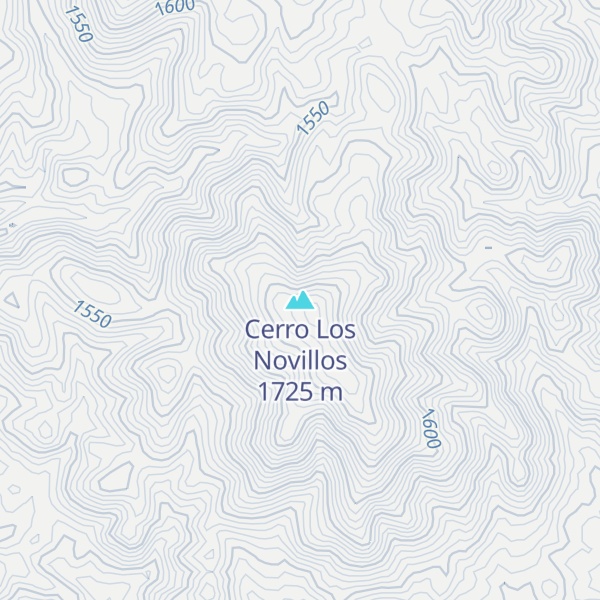 Map of Cerro Los Novillos