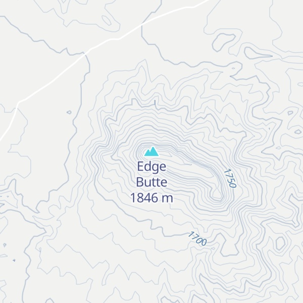 Map of Edge Butte