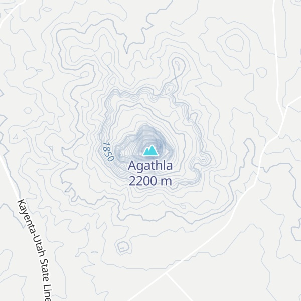 Map of Agathla