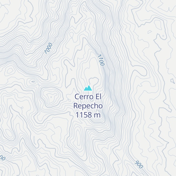 Map of Cerro El Repecho