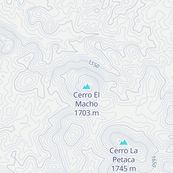Map of Cerro El Macho