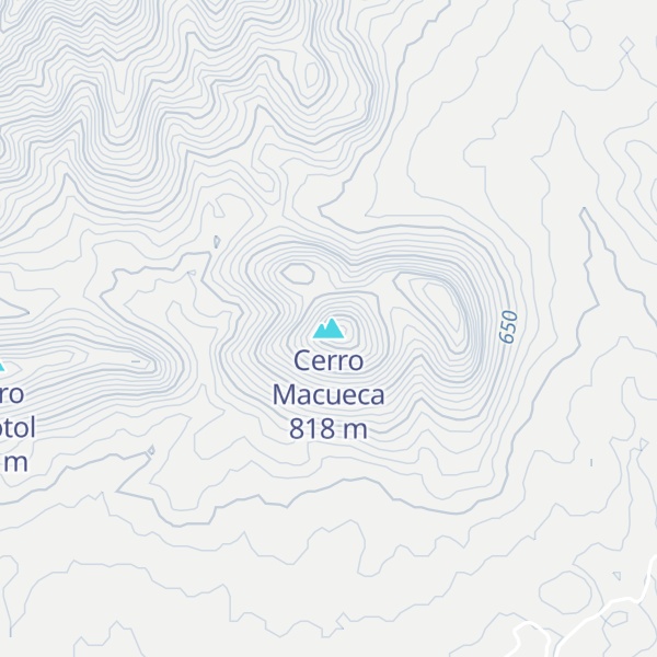 Map of Cerro Macueca