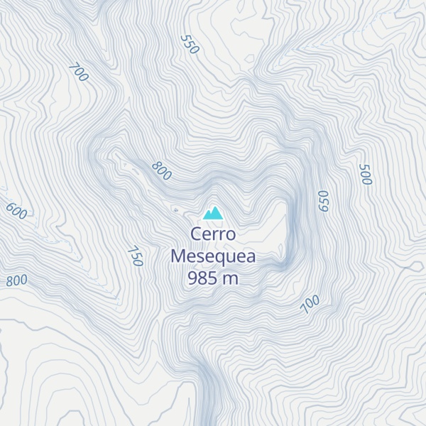 Map of Cerro Mesequea