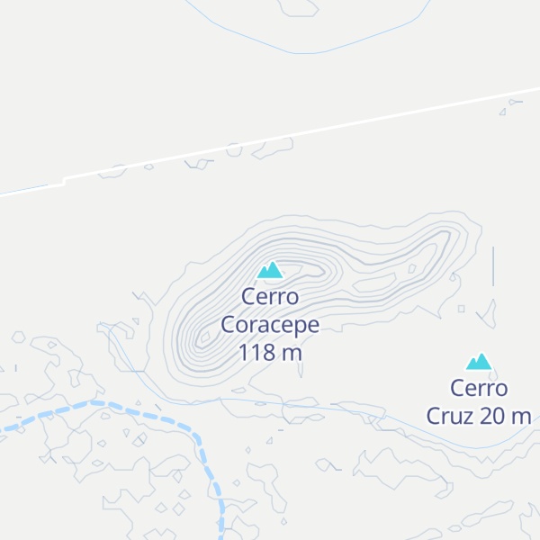 Map of Cerro Coracepe