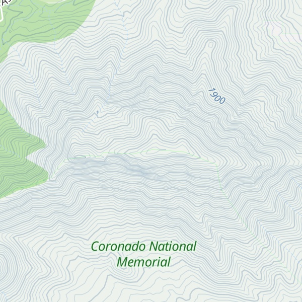 Map of Bob Thompson Peak