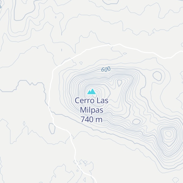 Map of Cerro Las Milpas