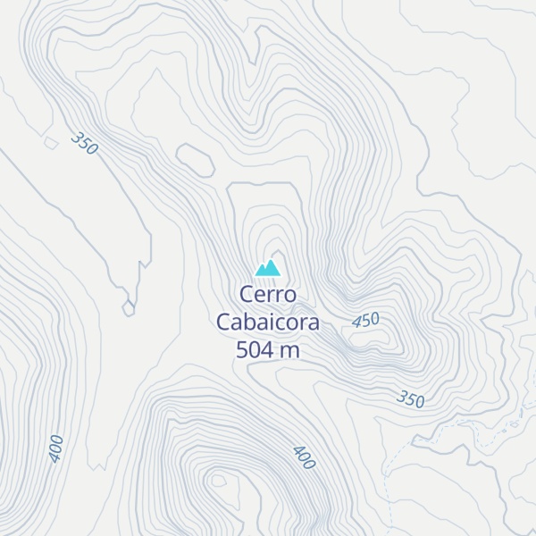 Map of Cerro Cabaicora