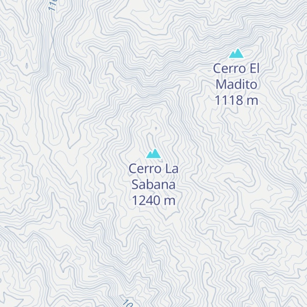 Map of Cerro La Sabana