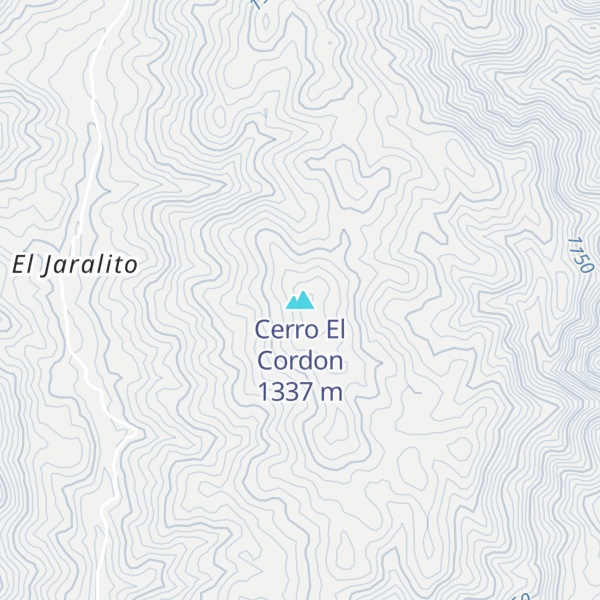 Map of Cerro El Cordon