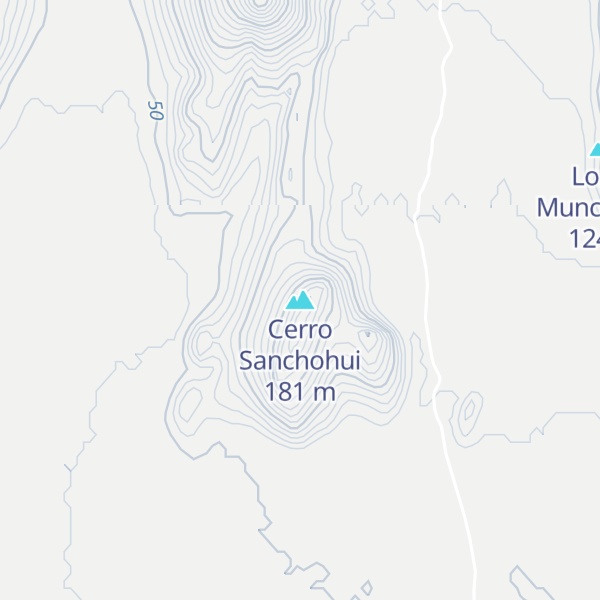 Map of Cerro Sanchohui