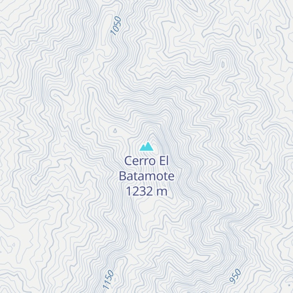 Map of Cerro El Batamote