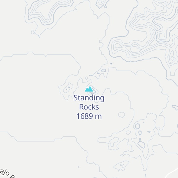Map of Standing Rocks