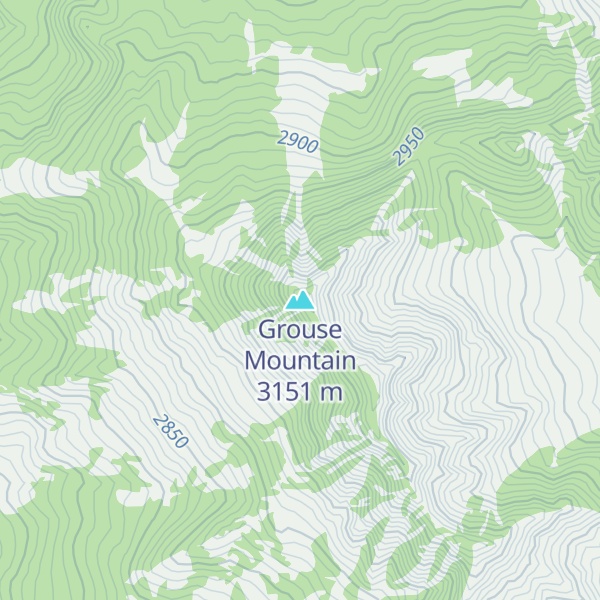 Map of Grouse Mountain