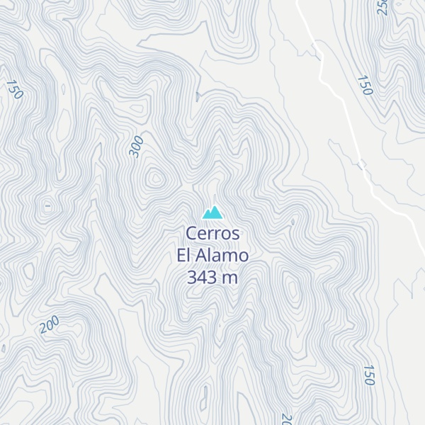 Map of Cerros El Alamo