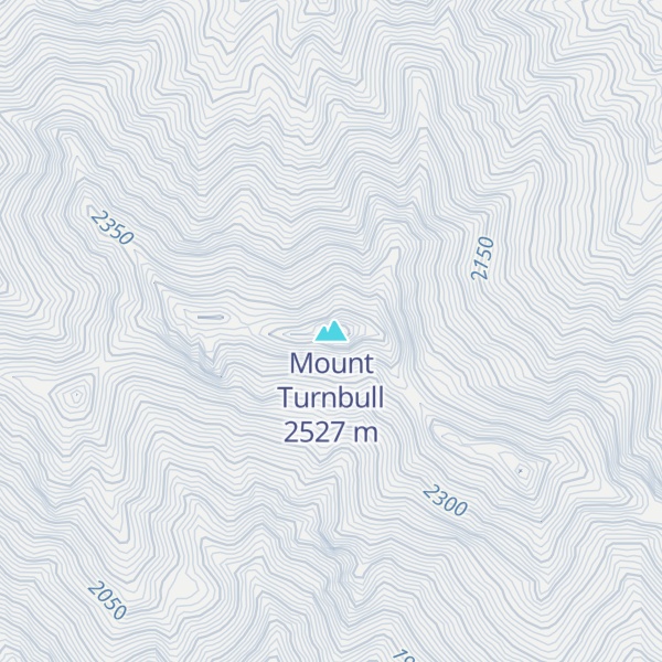 Map of Mount Turnbull