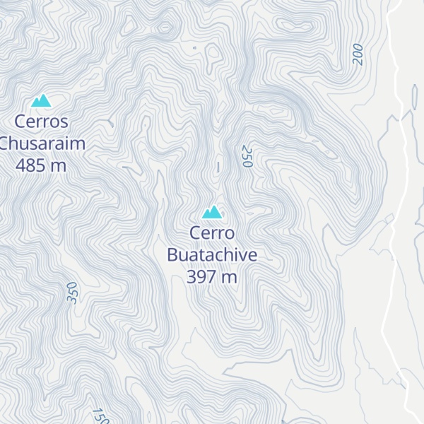Map of Cerro Buatachive
