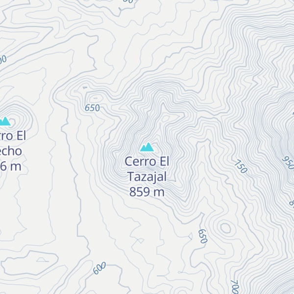 Map of Cerro El Tazajal