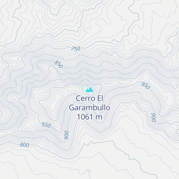 Map of Cerro El Garambullo