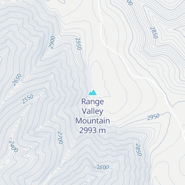 Map of Range Valley Mountain
