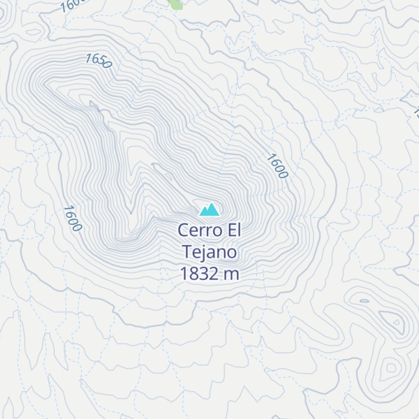 Map of Cerro El Tejano