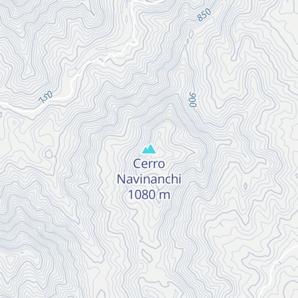 Map of Cerro Navinanchi