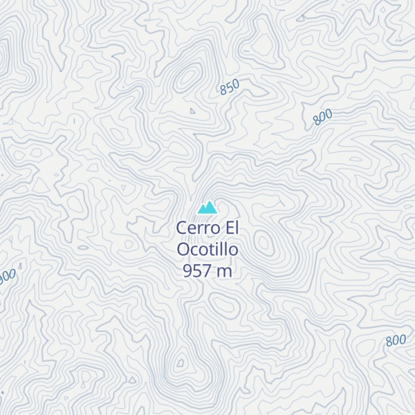 Map of Cerro El Ocotillo
