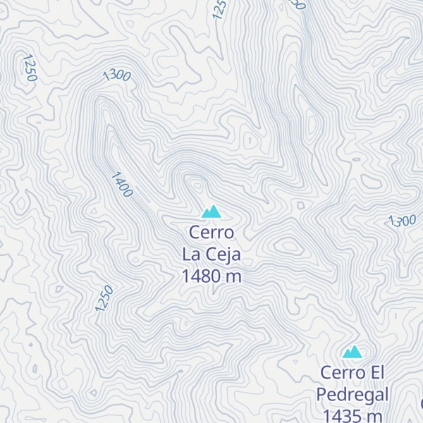 Map of Cerro La Ceja