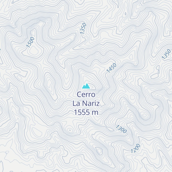 Map of Cerro La Nariz