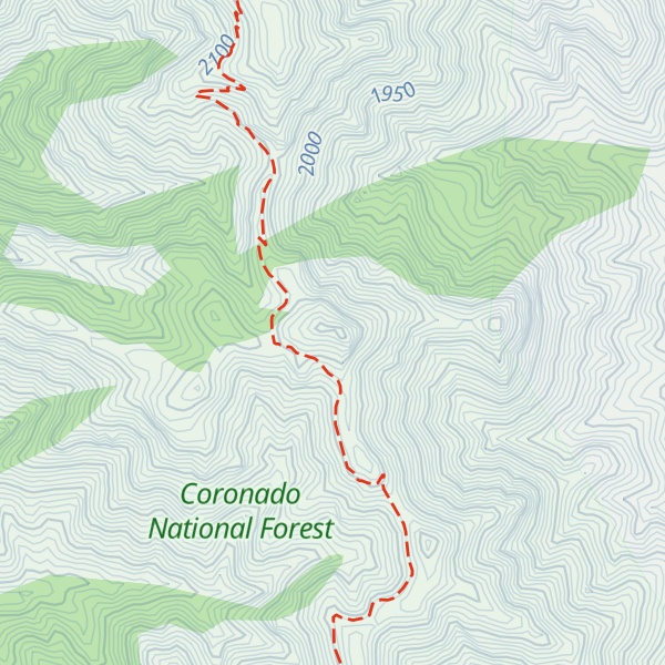 Map of Sunset Peak