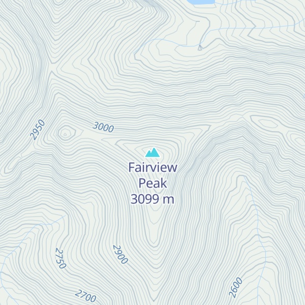 Map of Fairview Peak