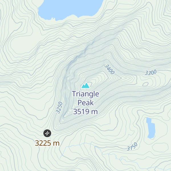 Map of Triangle Peak