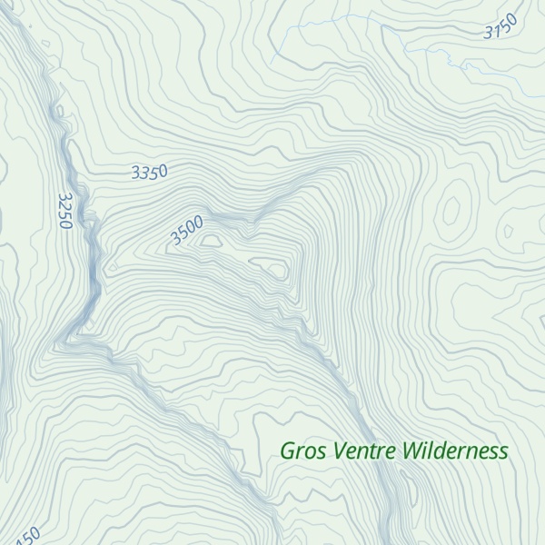 Map of Doubletop Peak