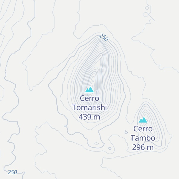Map of Cerro Tomarishi