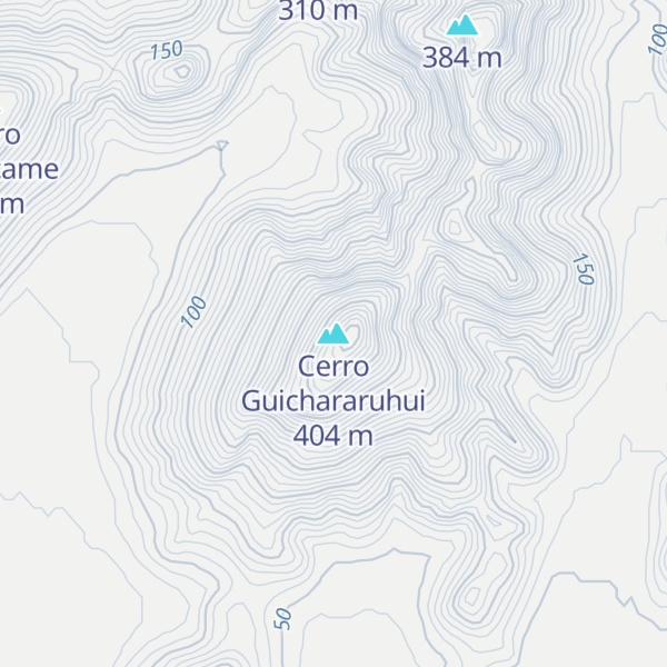 Map of Cerro Guichararuhui