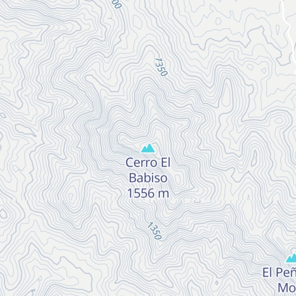 Map of Cerro El Babiso