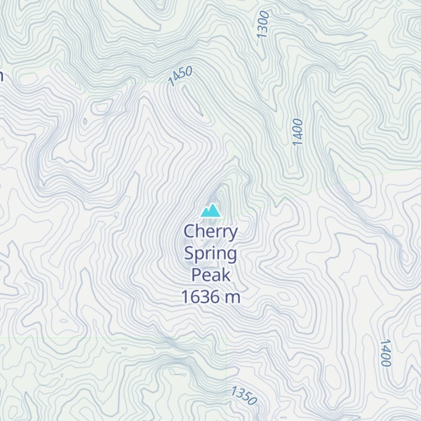 Map of Cherry Spring Peak