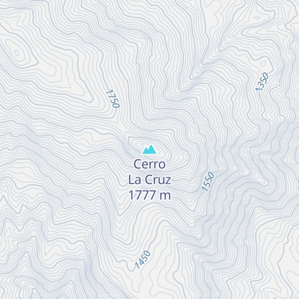Map of Cerro La Cruz