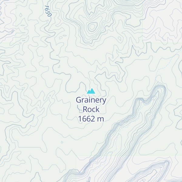 Map of Grainery Rock